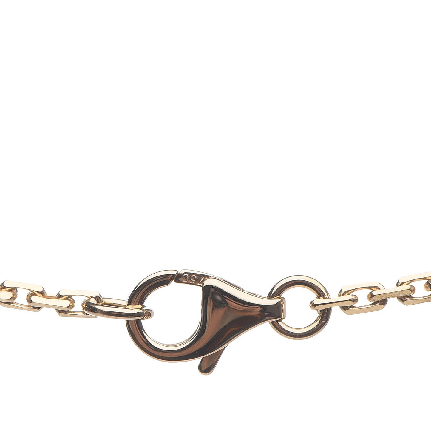 18K Yellow Gold Diamond Interlocking LOVE Necklace