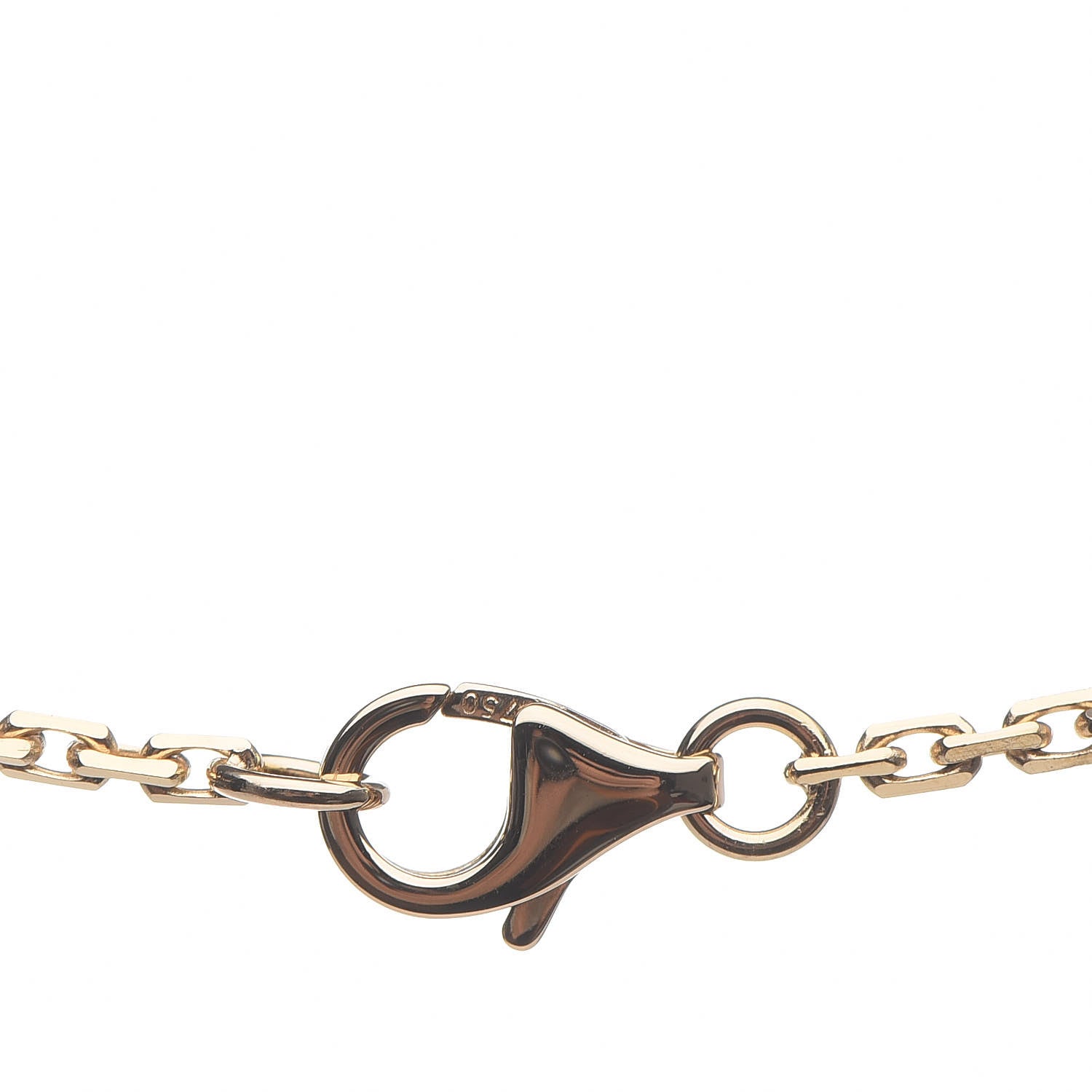 Cartier 18K Yellow Gold Diamond Interlocking LOVE Necklace 4 of 7