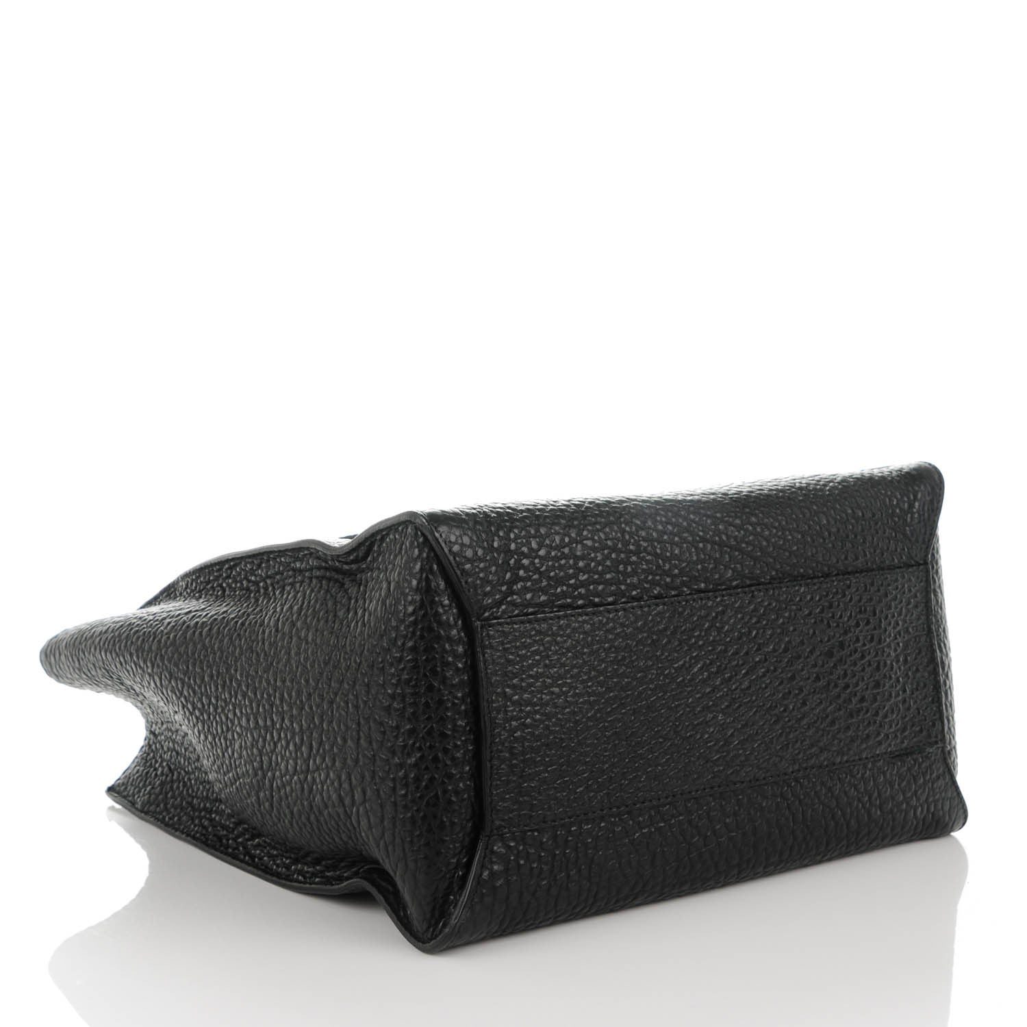 Burberry Heritage Grain Medium Woodbury Tote Black 4 of 10
