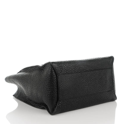 Burberry Heritage Grain Medium Woodbury Tote Black 4 of 10
