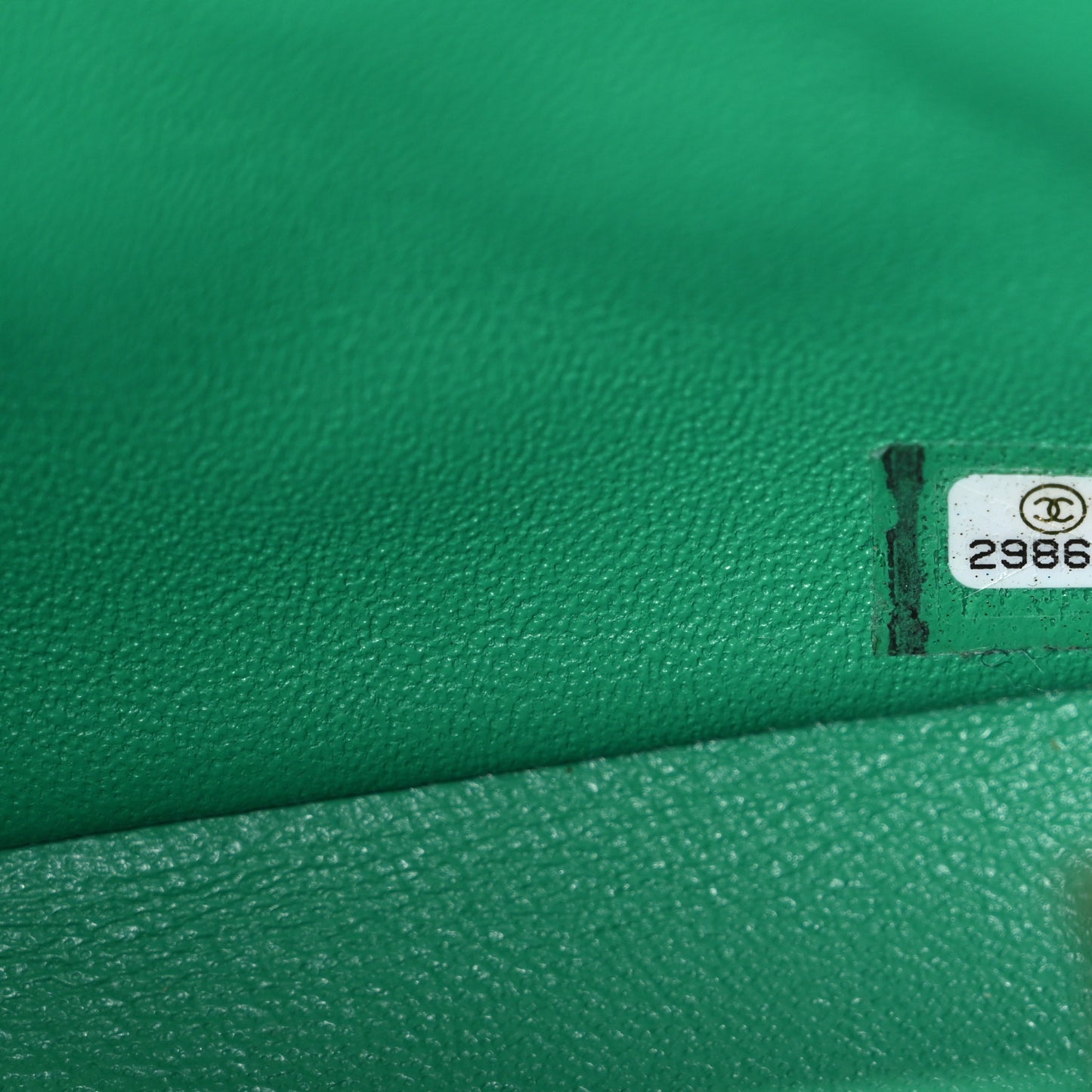 Lambskin Quilted Mini Square Flap Green