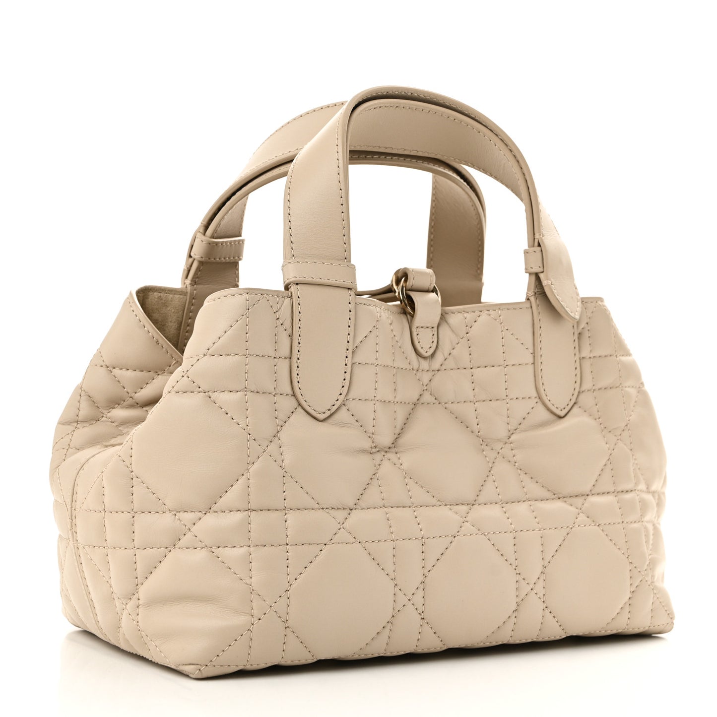 Calfskin Macrocannage Small Toujours Tan