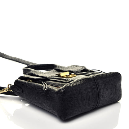 3.1 Phillip Lim Textured Calfskin Mini Pashli Satchel Black 5 of 10