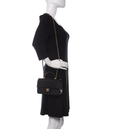 Chanel Caviar Quilted Mini Top Handle Rectangular Flap Black 2 of 11