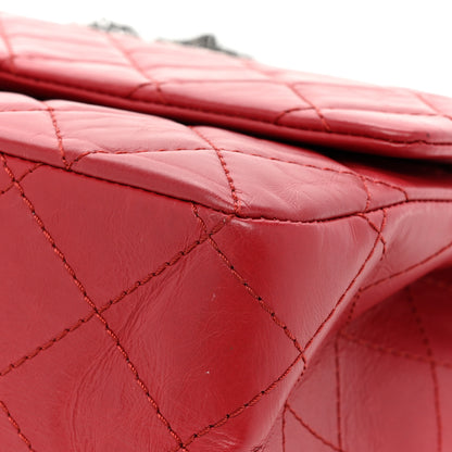 Chanel Aged Calfskin Quilted 2.55 Reissue 227 Flap Red 13 of 16