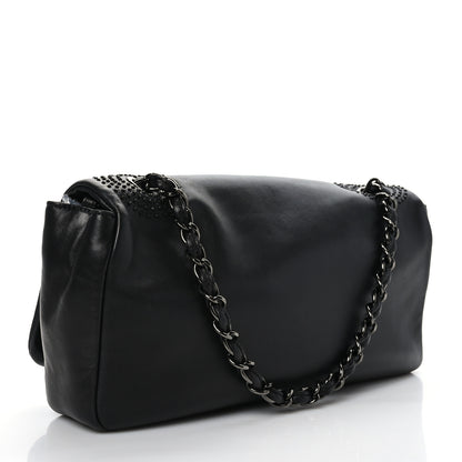 Chanel Lambskin Studded CC East West Flap Black 3 of 9