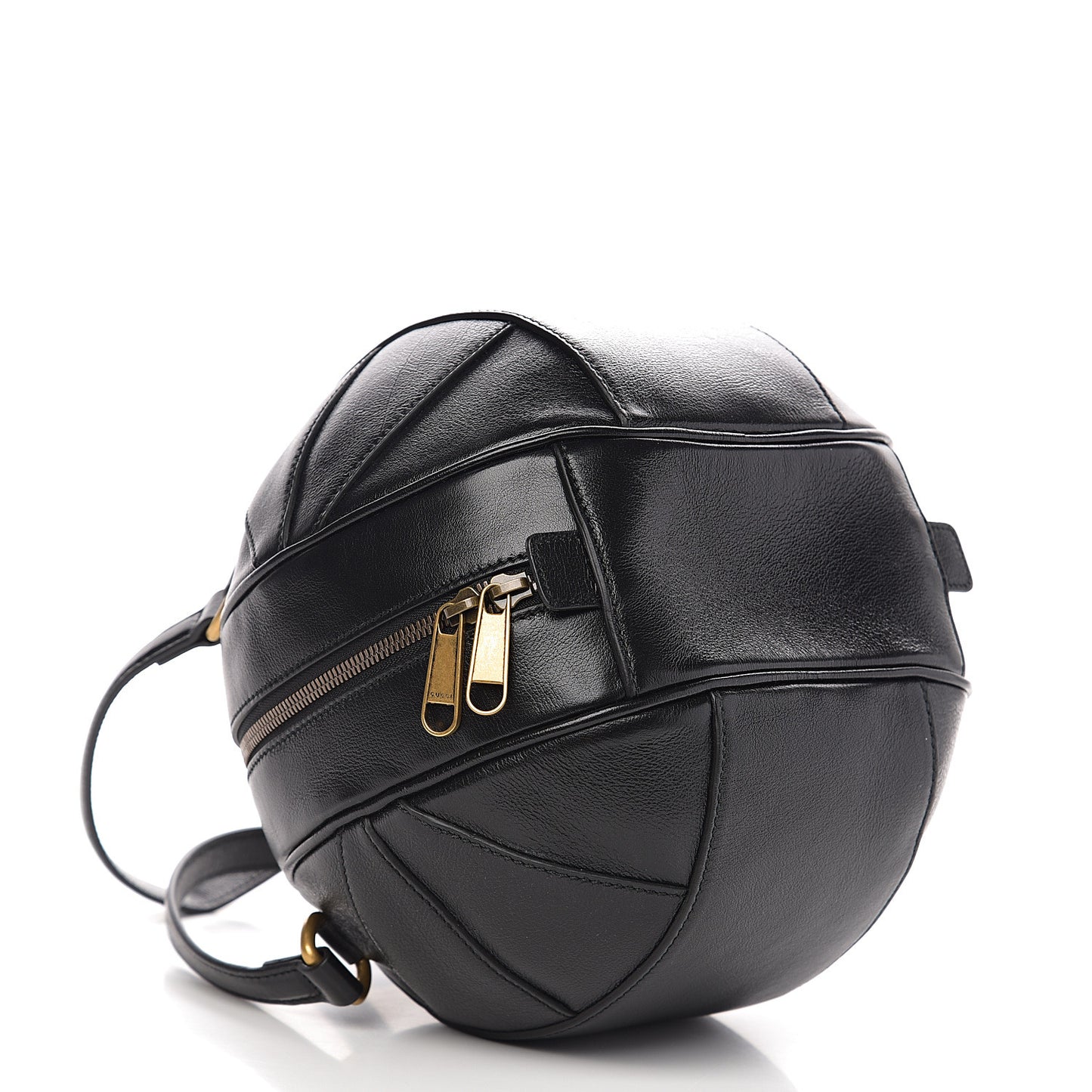Piuma Lux Energy Tifosa Basketball Shaped Shoulder Bag Black