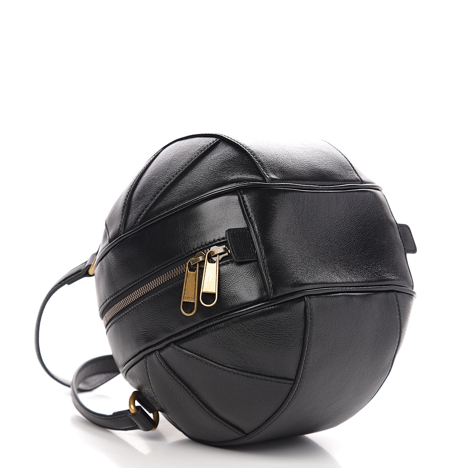 Gucci Piuma Lux Energy Tifosa Basketball Shaped Shoulder Bag Black 3 of 10
