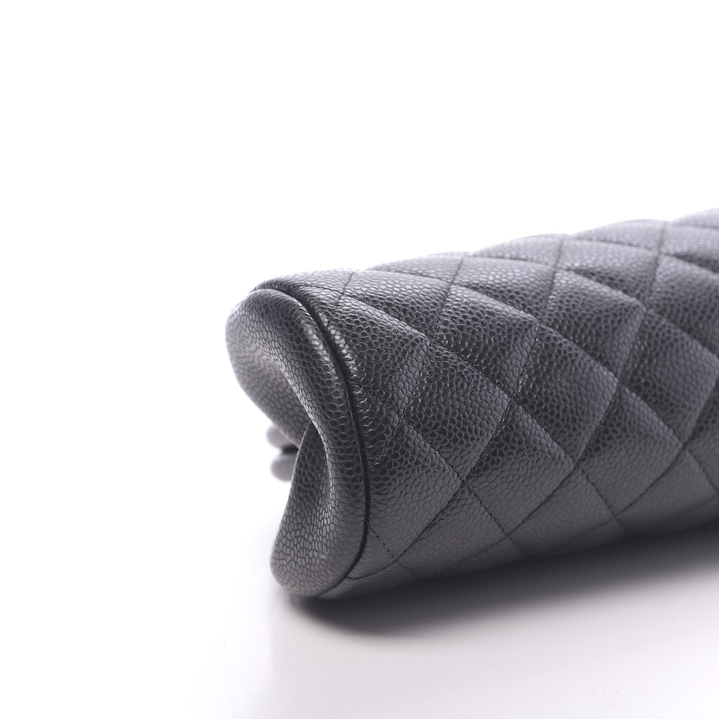 Caviar Quilted Timeless Clutch Black