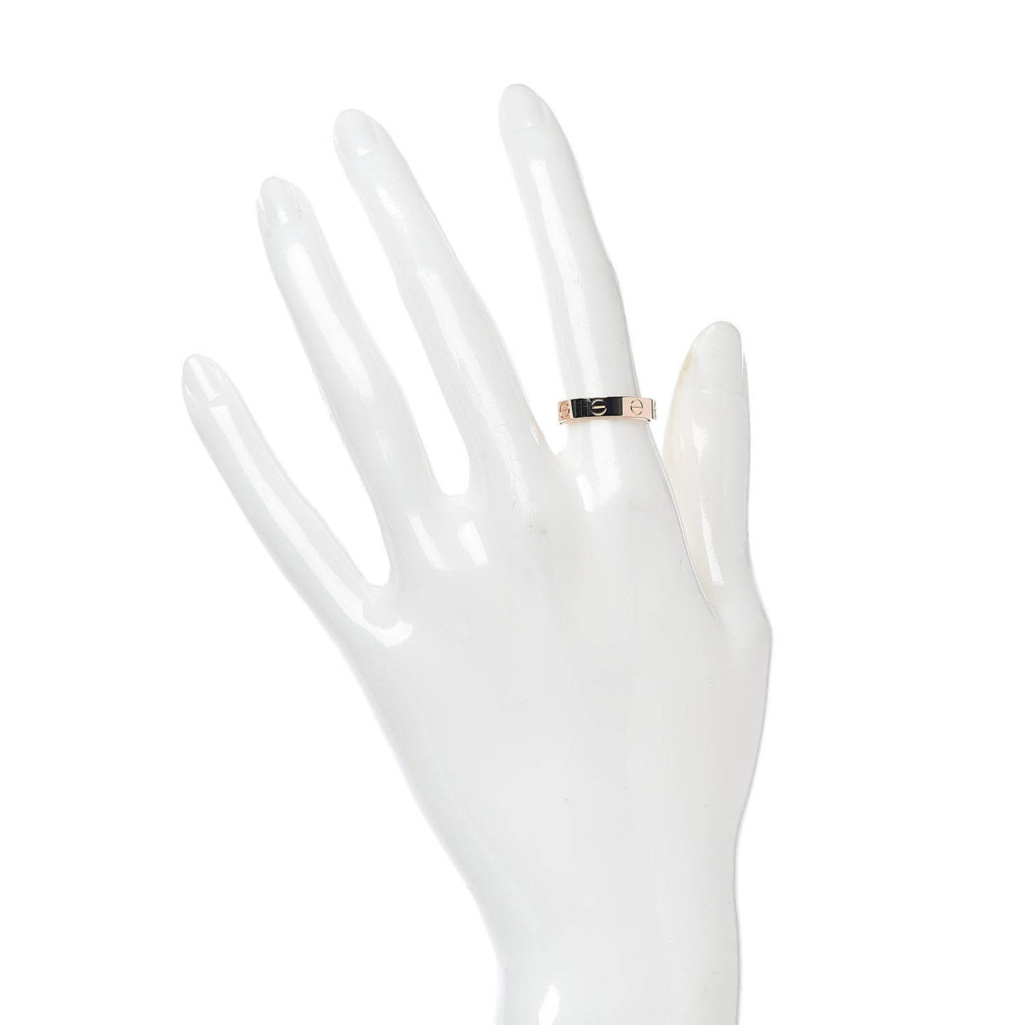 18K Pink Gold 3.5mm LOVE Wedding Band Ring 51 5.75
