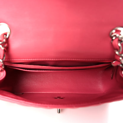 Chanel Lambskin Quilted Mini Rectangular Flap Pink 5 of 9