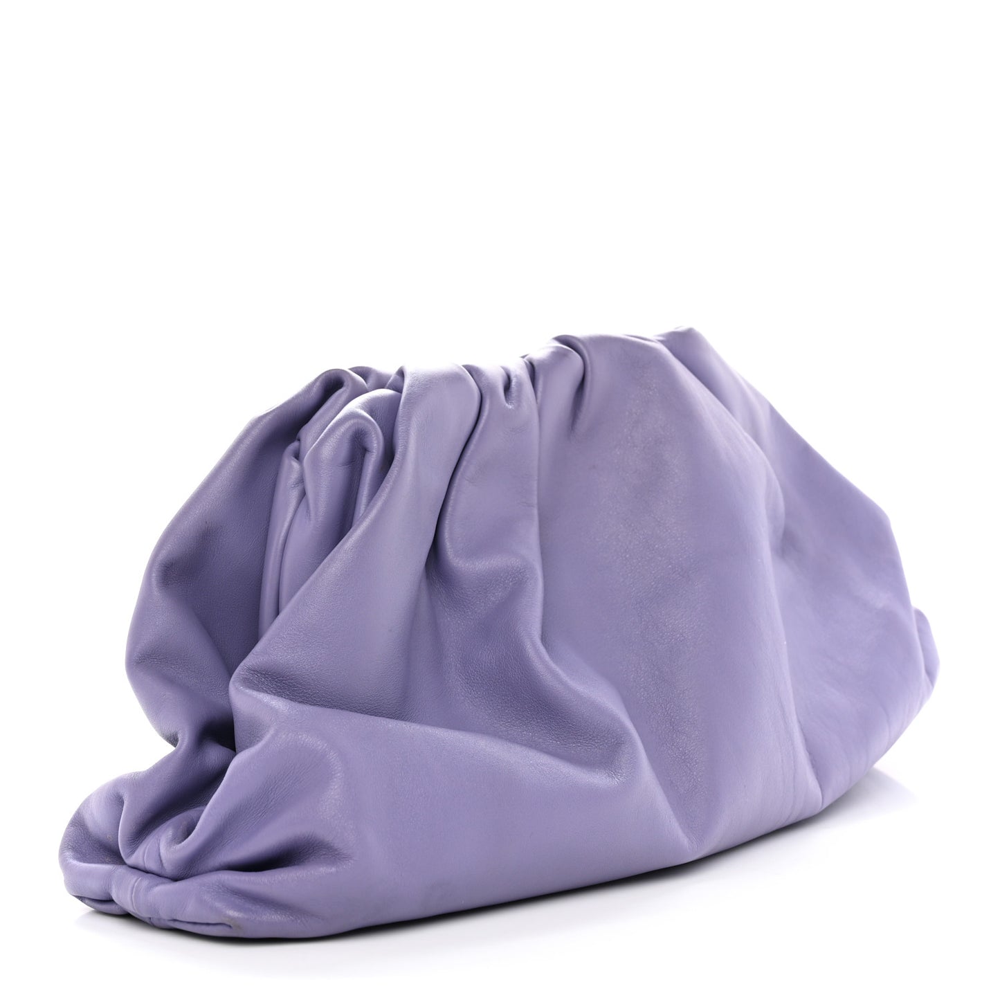 Smooth Butter Calf The Pouch Oversized Clutch Lavender