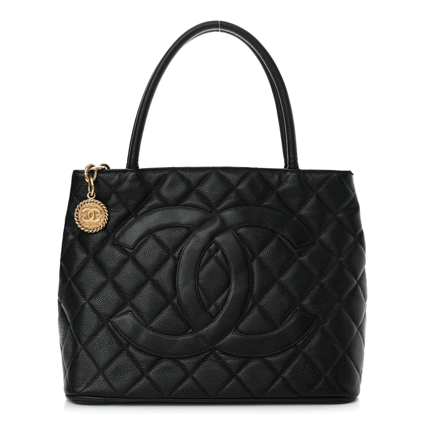 Chanel Caviar Quilted Medallion Tote Black 1 of 17