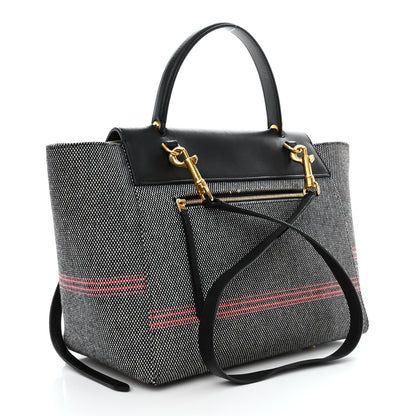 Celine Cotton Canvas Calfskin Mini Belt Bag Black 3 of 13
