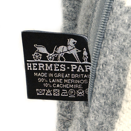 Hermes Wool Cashmere Avalon III Pillow PM Ecru Gris Clair 3 of 3