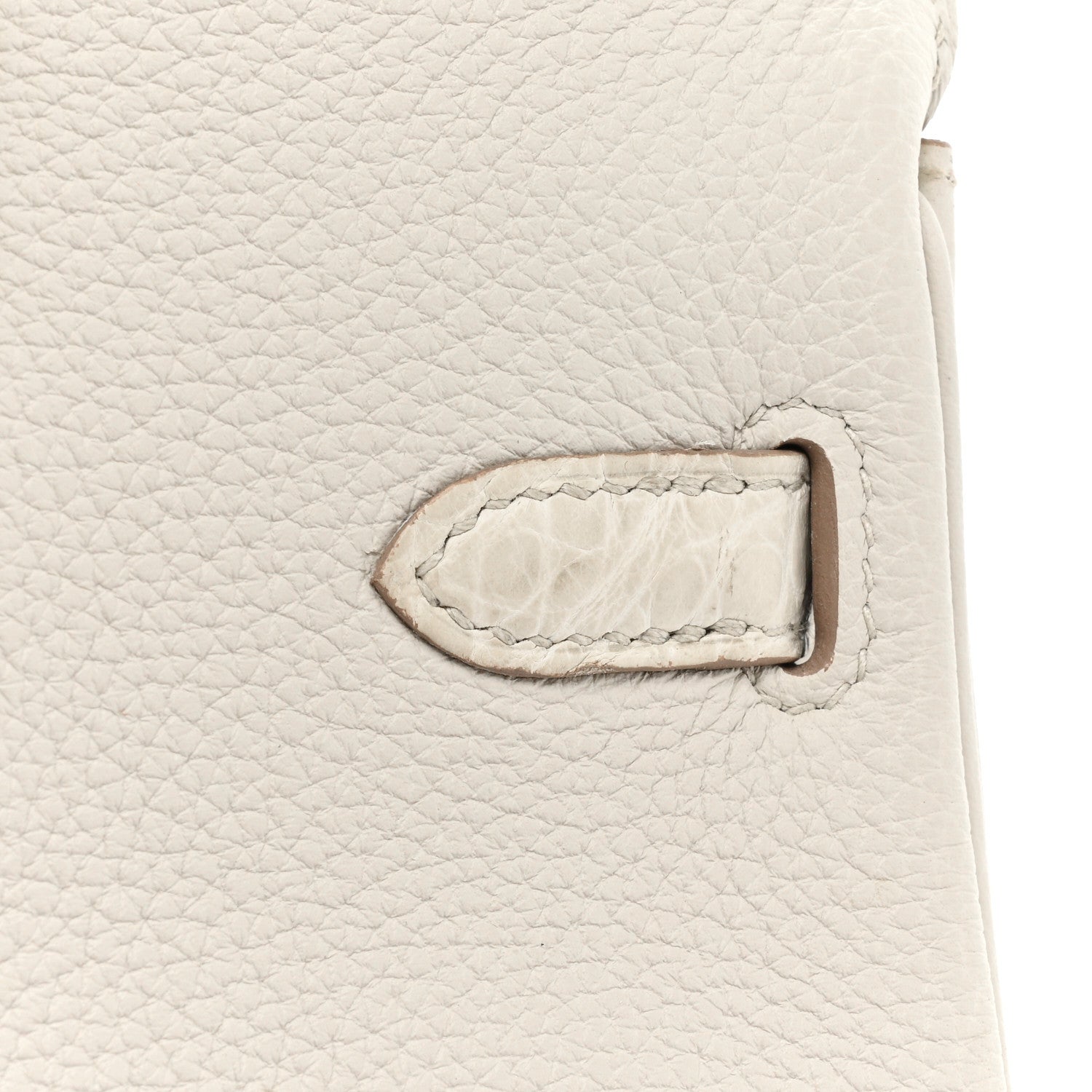 Hermes Togo Matte Alligator Birkin Touch 25 Beton 1339543