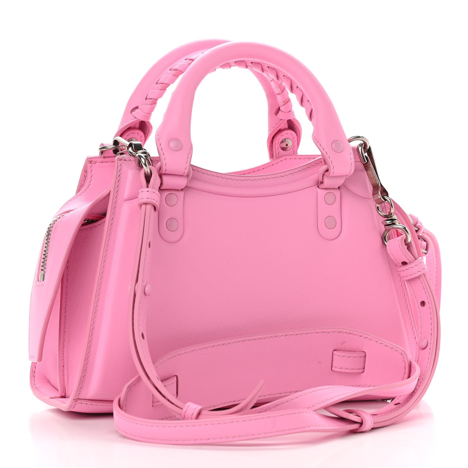 Balenciaga Cake Calfskin Tonal Hardware Mini Neo Classic City Rose 3 of 9