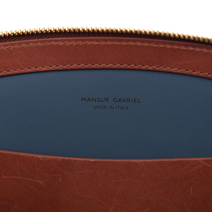 Mansur Gavriel Calfskin Top Handle Rounded Bag Brandy 7 of 12