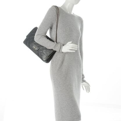Chanel Aged Calfskin Quilted 50th Anniversary 2.55 Reissue 227 Flap Grey 2 of 7