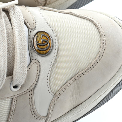 Gucci Nylon Nubuck Web Womens Screener Sneakers 38.5 Mystic White Dusty Milk 18 of 23