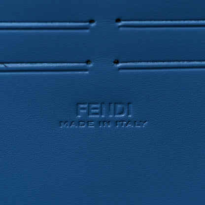 Fendi Recycled Fabric Jacquard Vitello King FF 1974 Baguette Soft Trunk Asfalto Black Fiordaliso 5 of 6