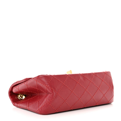 Chanel Aged Calfskin Quilted 2.55 Reissue Mini Flap Red 4 of 11