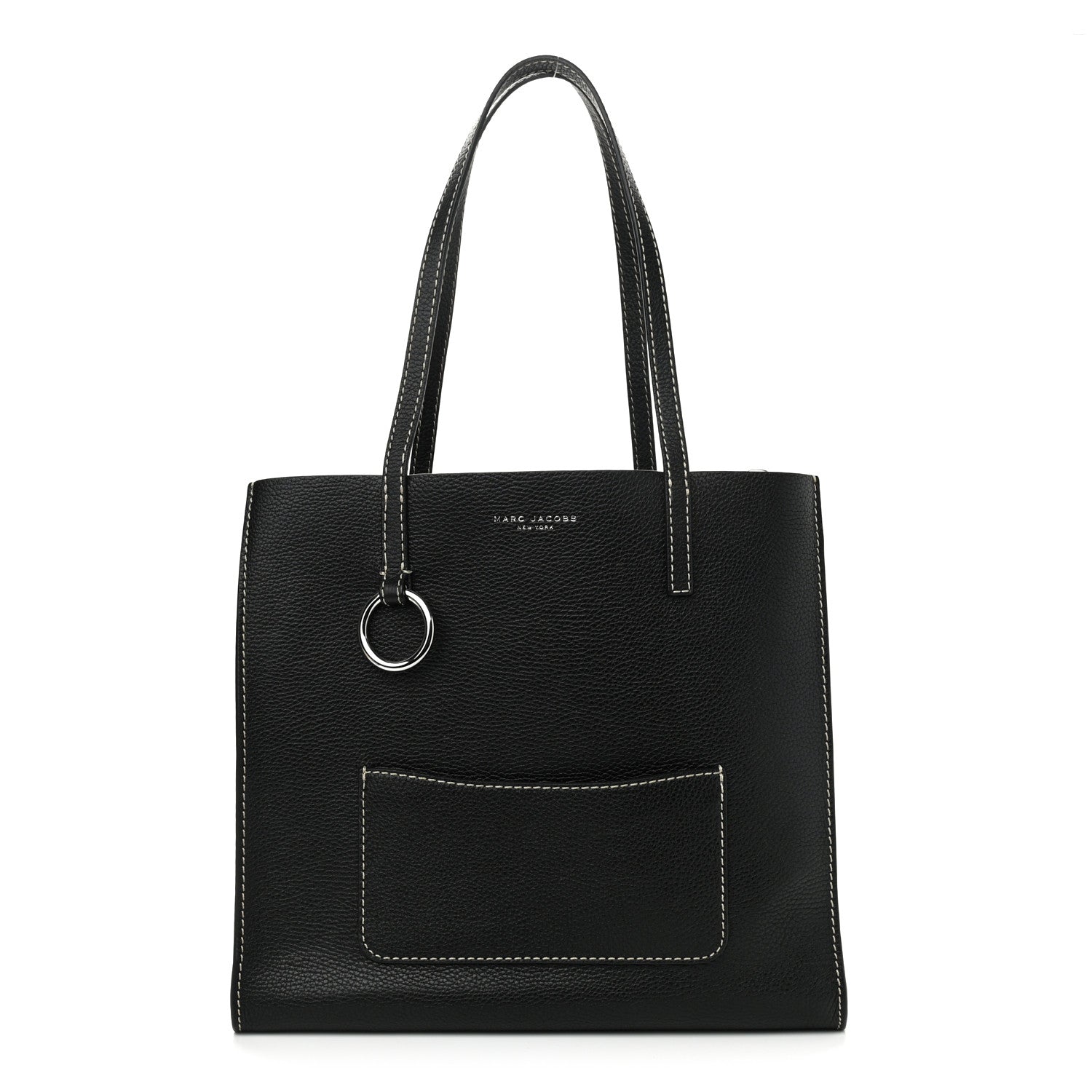 Marc Jacobs Grained Calfskin Bold Grind Tote Black 2 of 12
