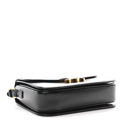 Celine Shiny Calfskin Medium Triomphe Black 4 of 10
