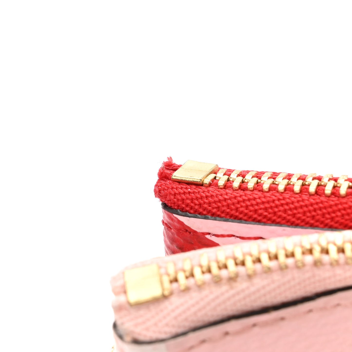 Monogram Giant Double Zip Pochette Rouge