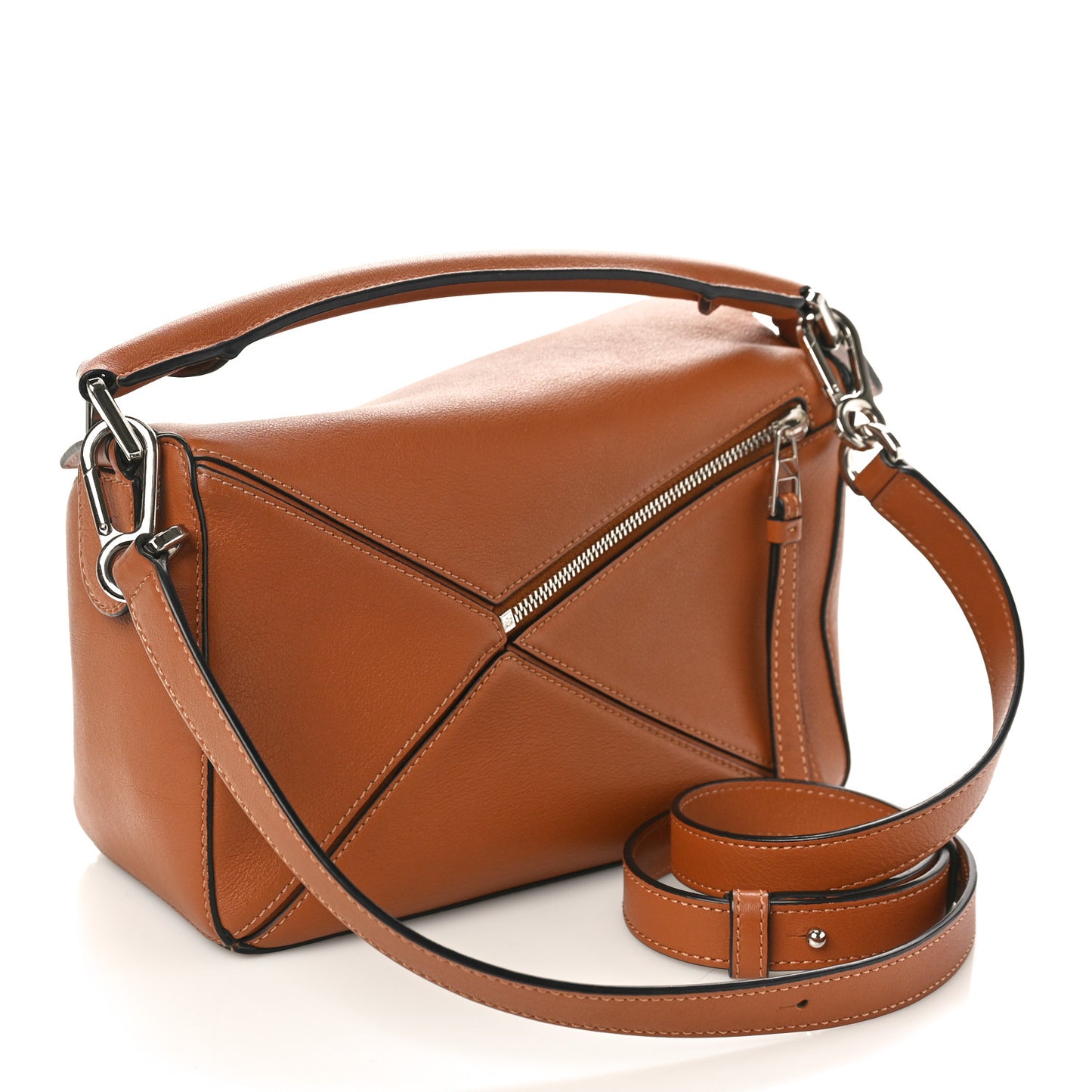 Calfskin Small Puzzle Bag Tan