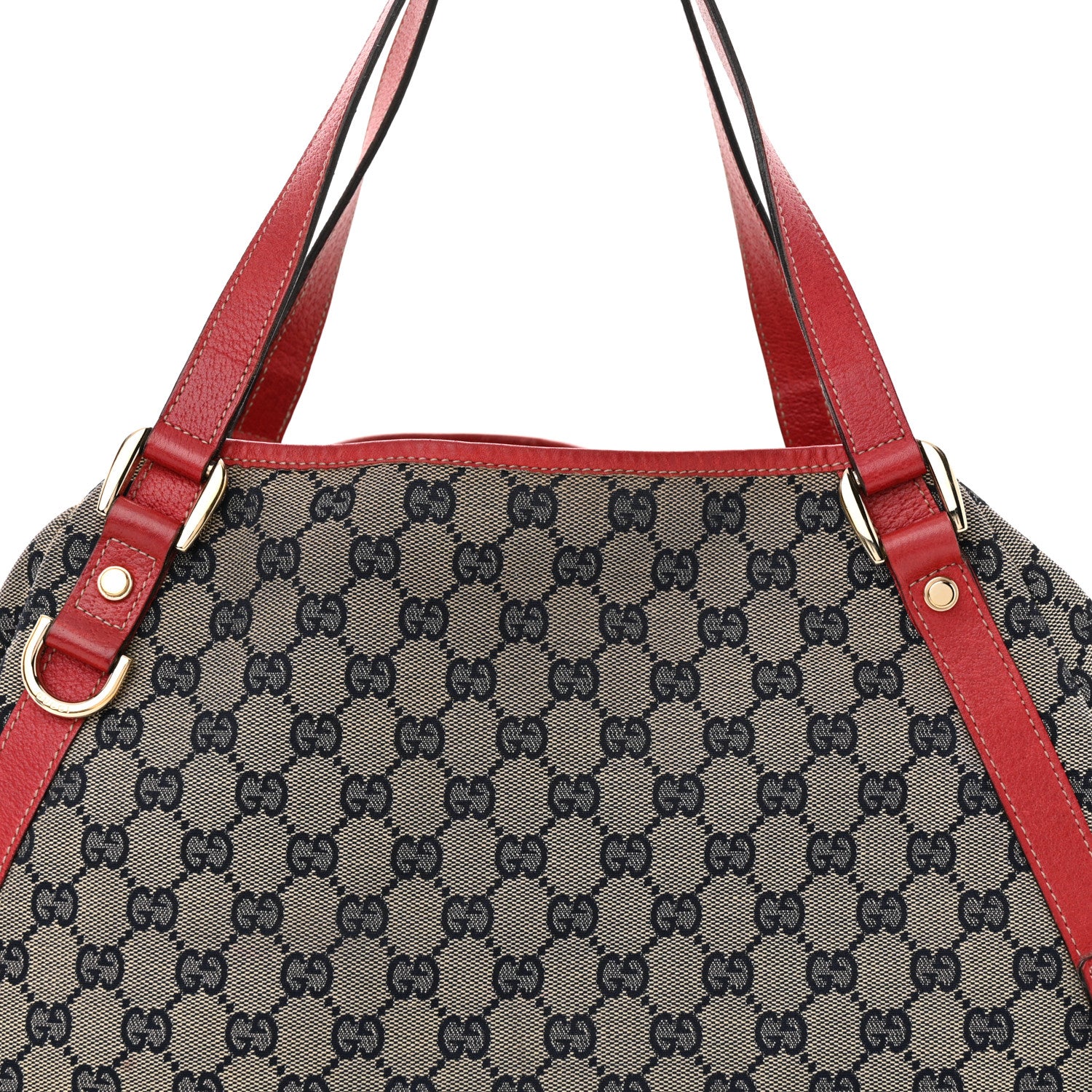 Gucci Monogram Medium Abbey Shoulder Bag Navy Red 8 of 16