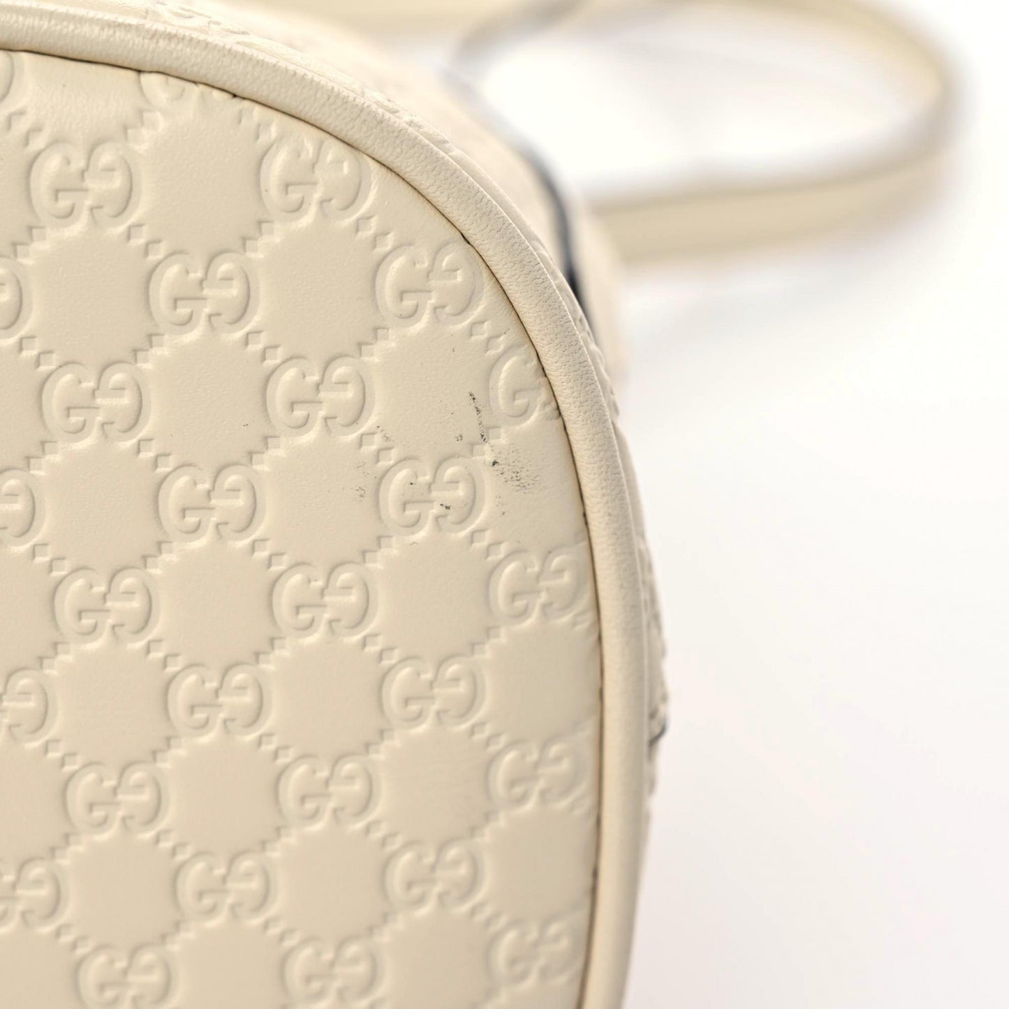 Soft Microguccissima Mini Dome Bag Ivoire