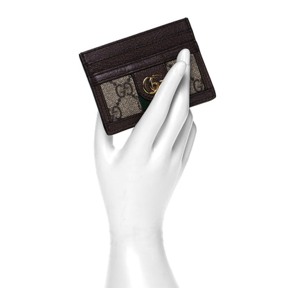 Gucci GG Supreme Monogram Ophidia Card Holder Brown 2 of 6