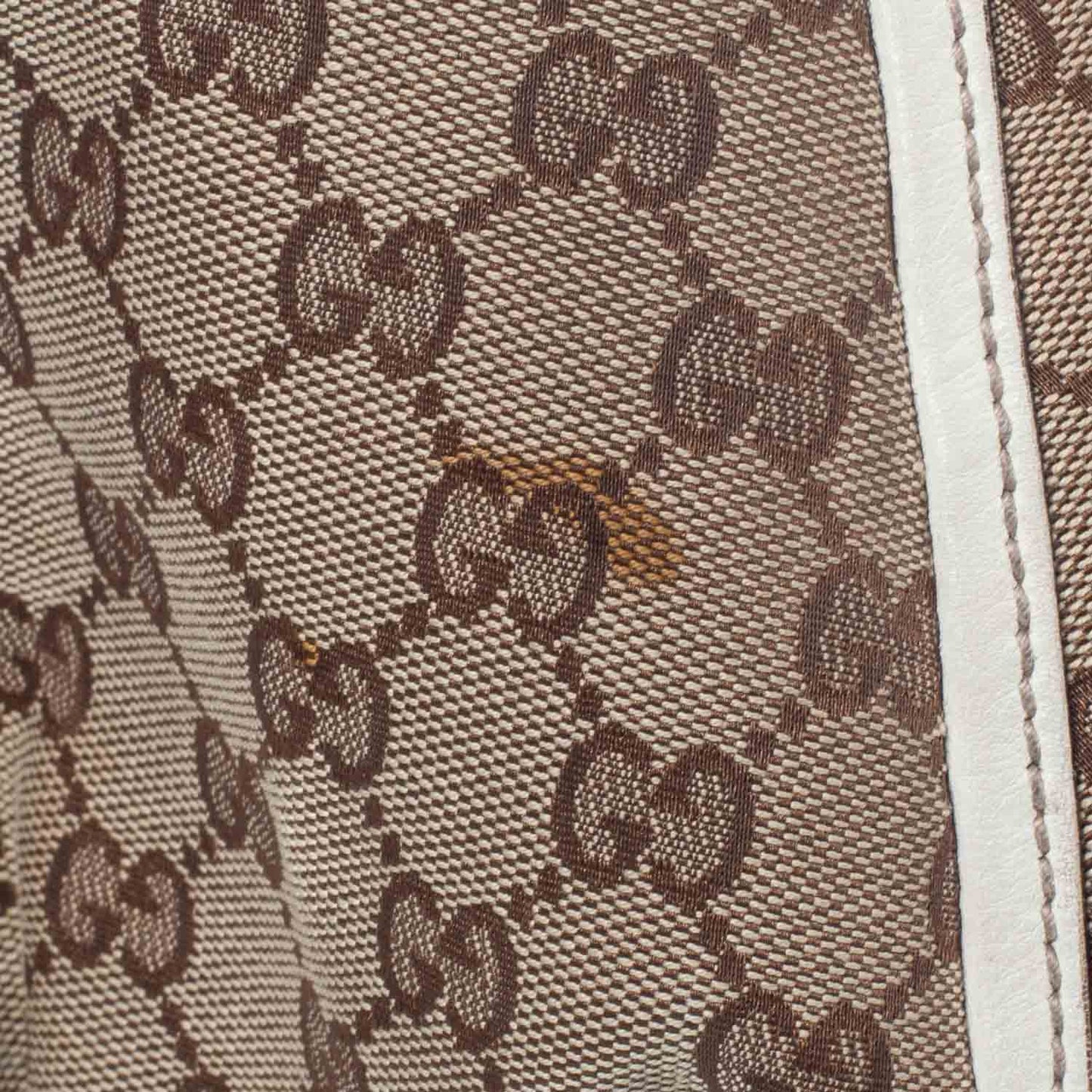 Monogram D Gold Large Hobo Ivory