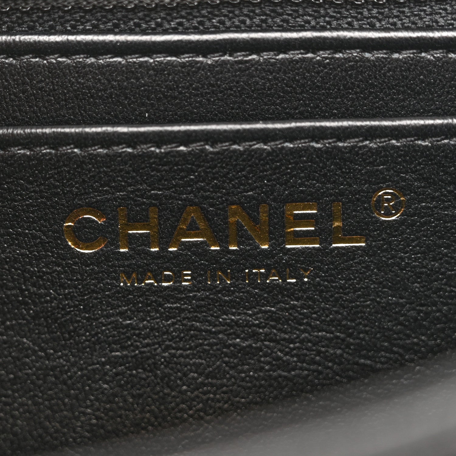 Chanel Shiny Goatskin Quilted Mini Chain Strap Flap Black 11 of 21