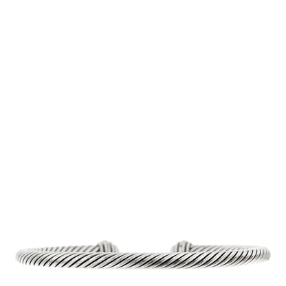 David Yurman Sterling Silver 18K Yellow Gold 4mm Cable Classics Bracelet 2 of 3