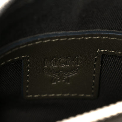 MCM Calfskin Logo Embossed Crossbody Sea Turtle 7 of 11