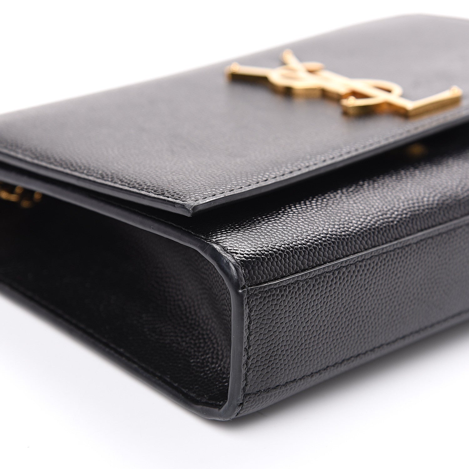 Saint Laurent Grain De Poudre Small Monogram Kate Satchel Black 7 of 9