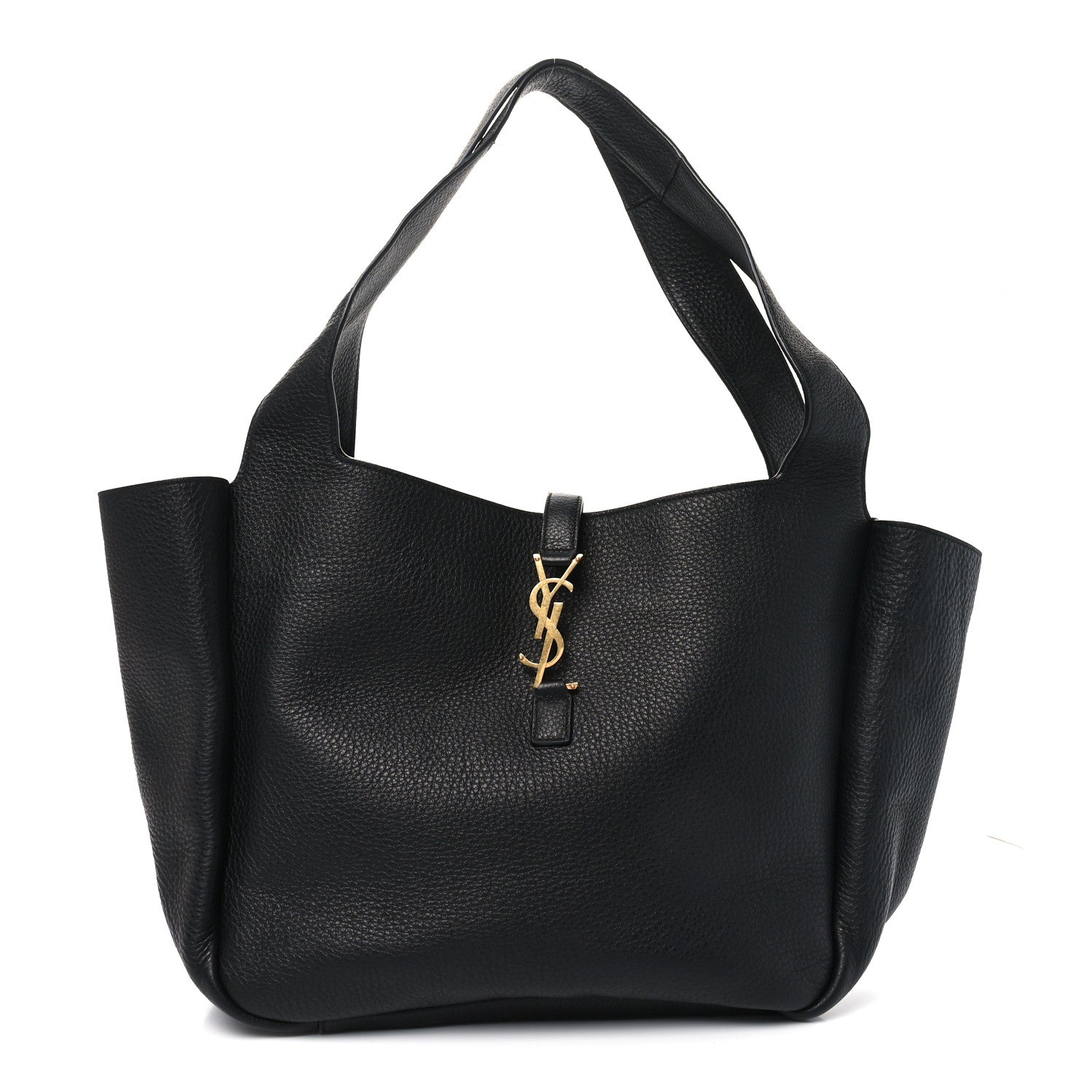 Saint Laurent Grained Deerskin Bea Tote Black 1 of 10