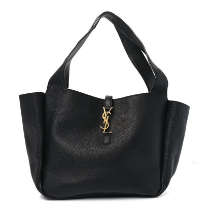 Saint Laurent Grained Deerskin Bea Tote Black 1 of 10