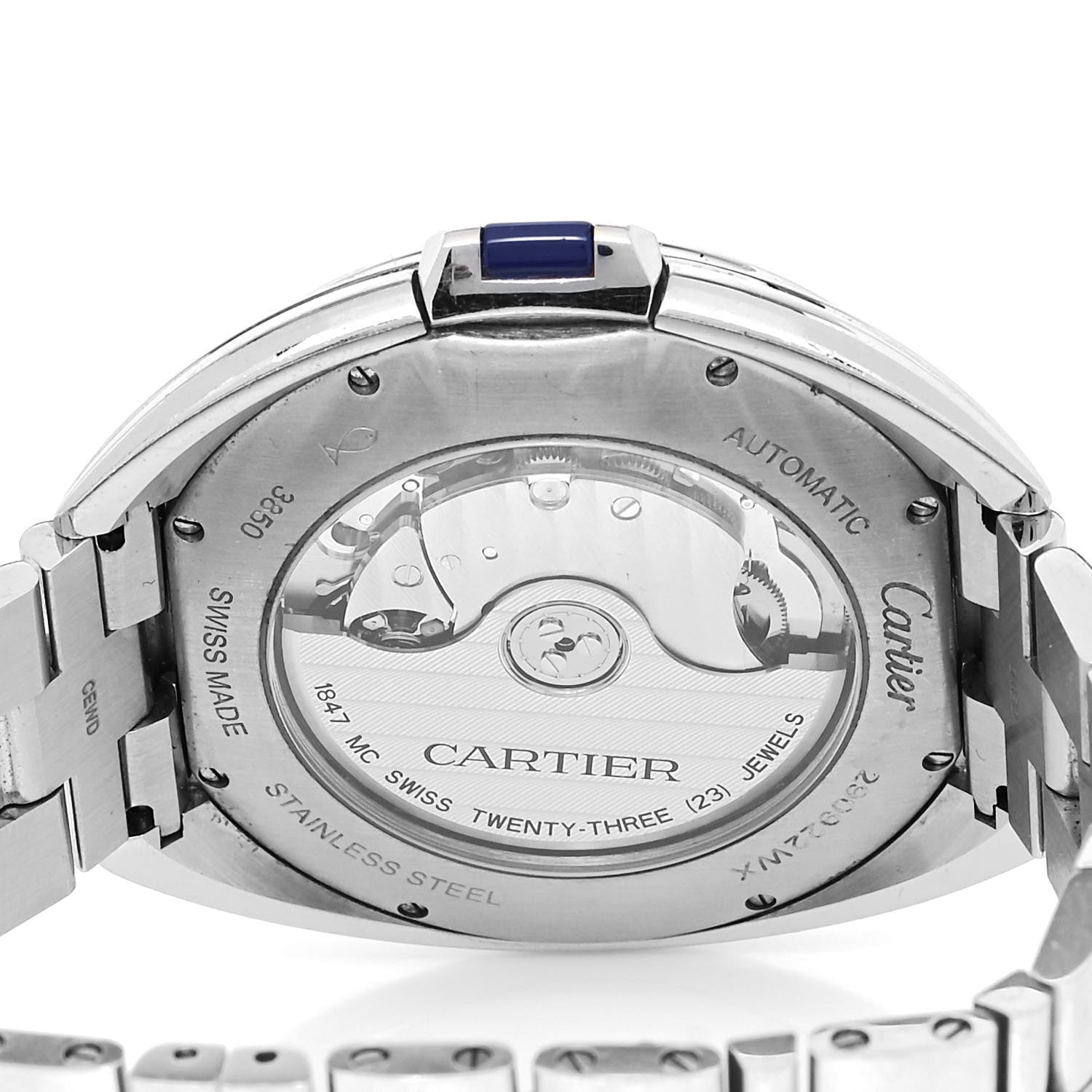 Cartier Stainless Steel 40mm Cle De Cartier Automatic Watch 4 of 5