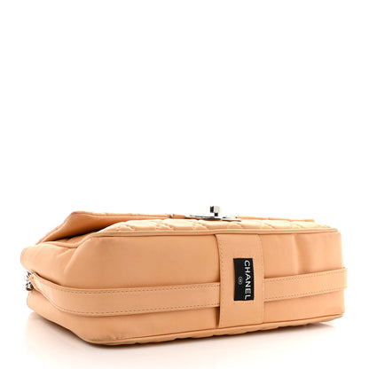 Chanel Lambskin Quilted Jumbo Icons Secret Label Flap Beige 4 of 14