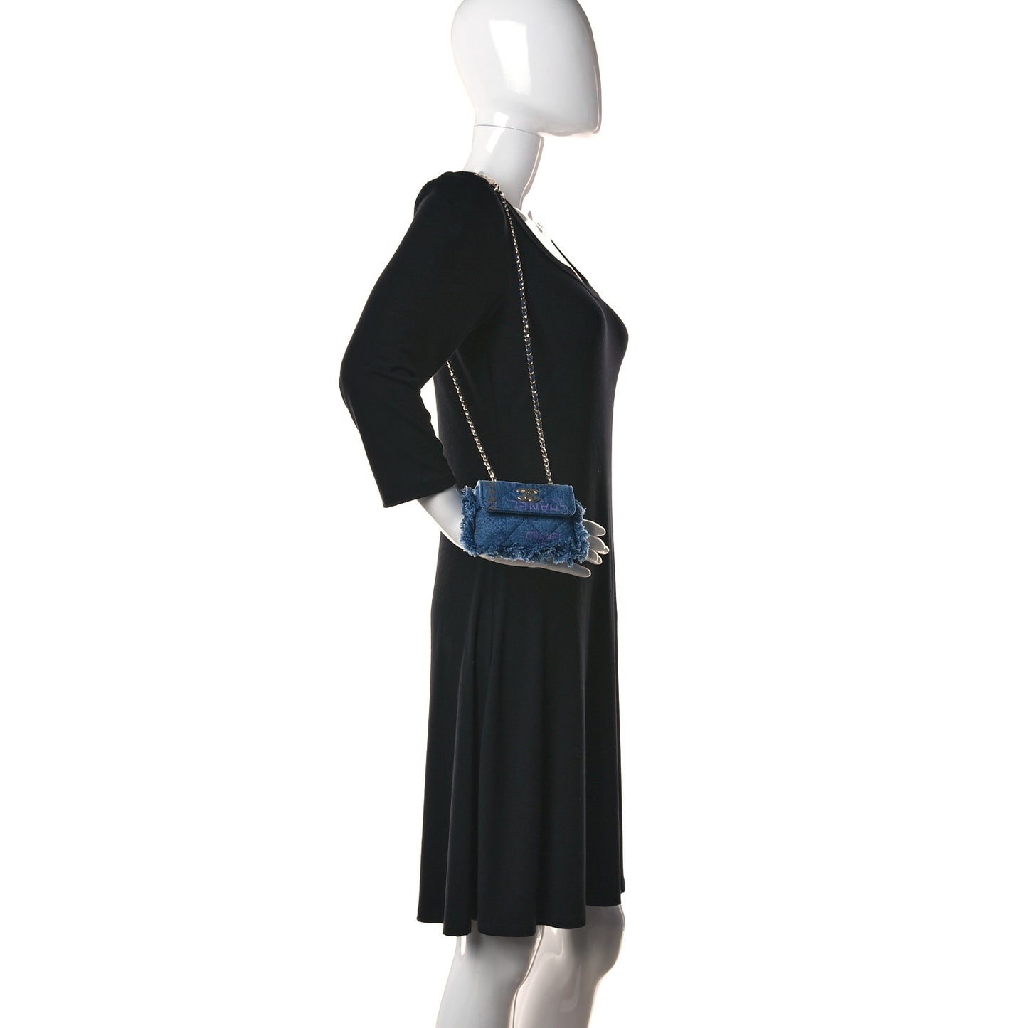 Denim Quilted Denim Mood Belt Bag Blue Multicolor