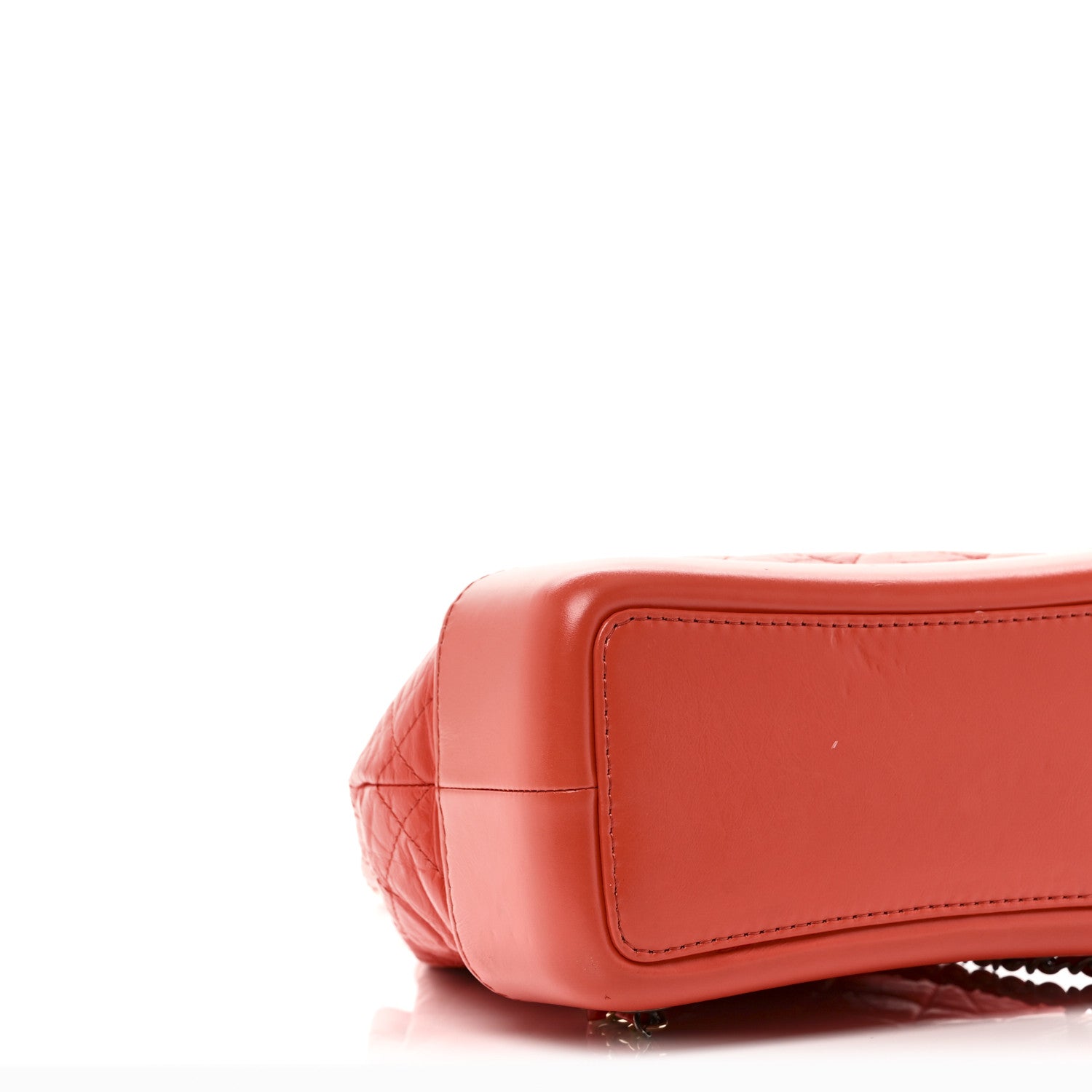 Chanel Aged Calfskin Quilted Small Gabrielle Backpack Orange 9 of 10