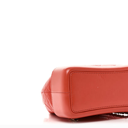 Chanel Aged Calfskin Quilted Small Gabrielle Backpack Orange 9 of 10