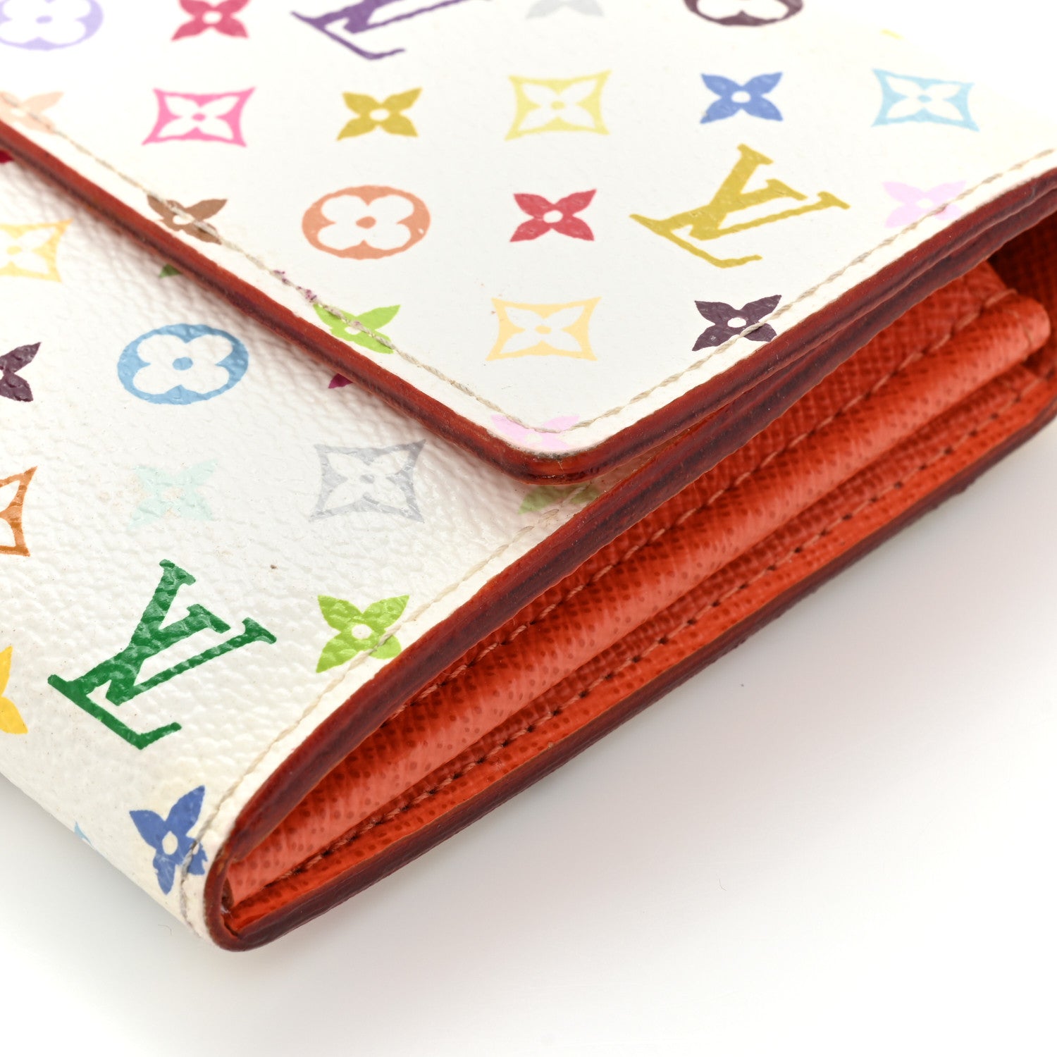 Louis Vuitton Monogram Multicolor Sarah Wallet White 14 of 16