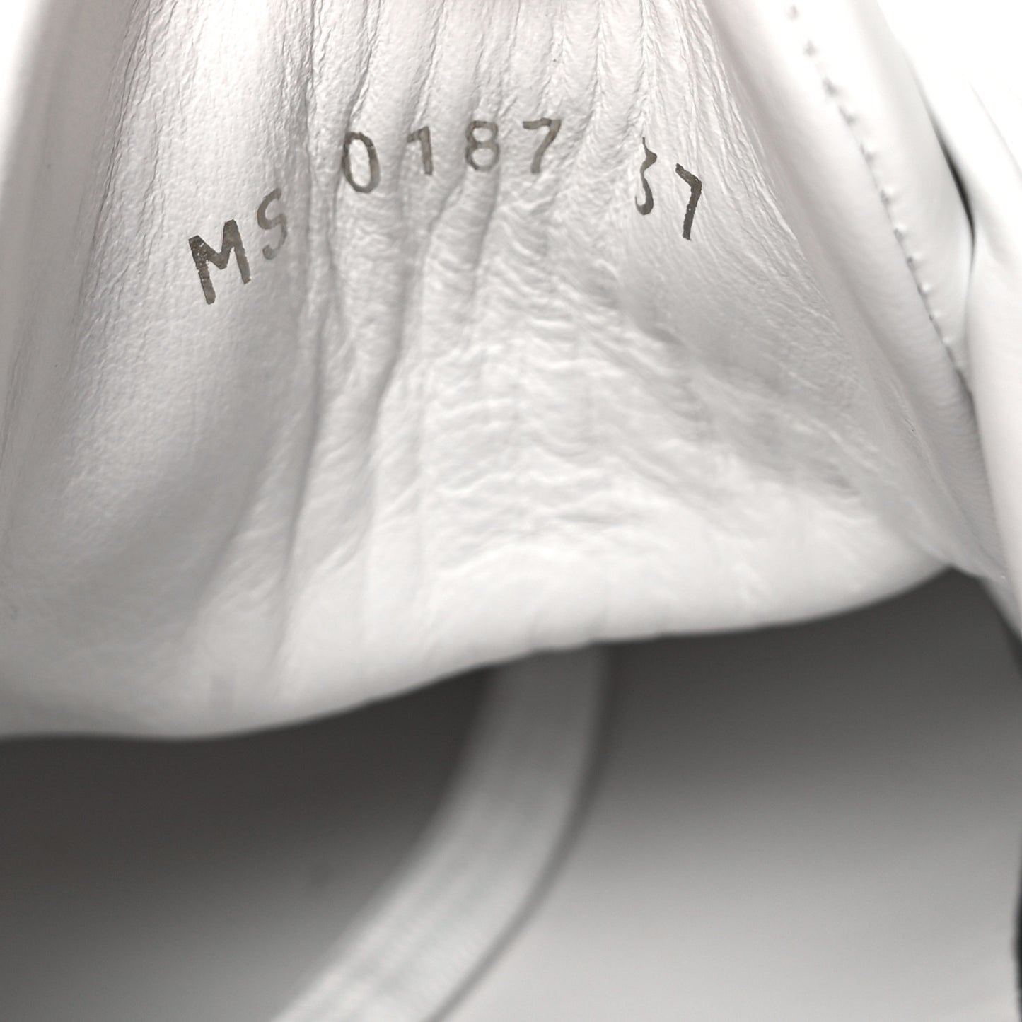 Calfskin Reverse Monogram Kabuki Low Top Sneakers 37 White