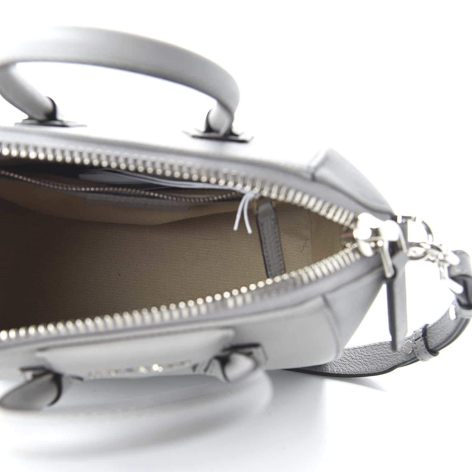 Givenchy Sugar Goatskin Mini Antigona Pearl Grey 7 of 10