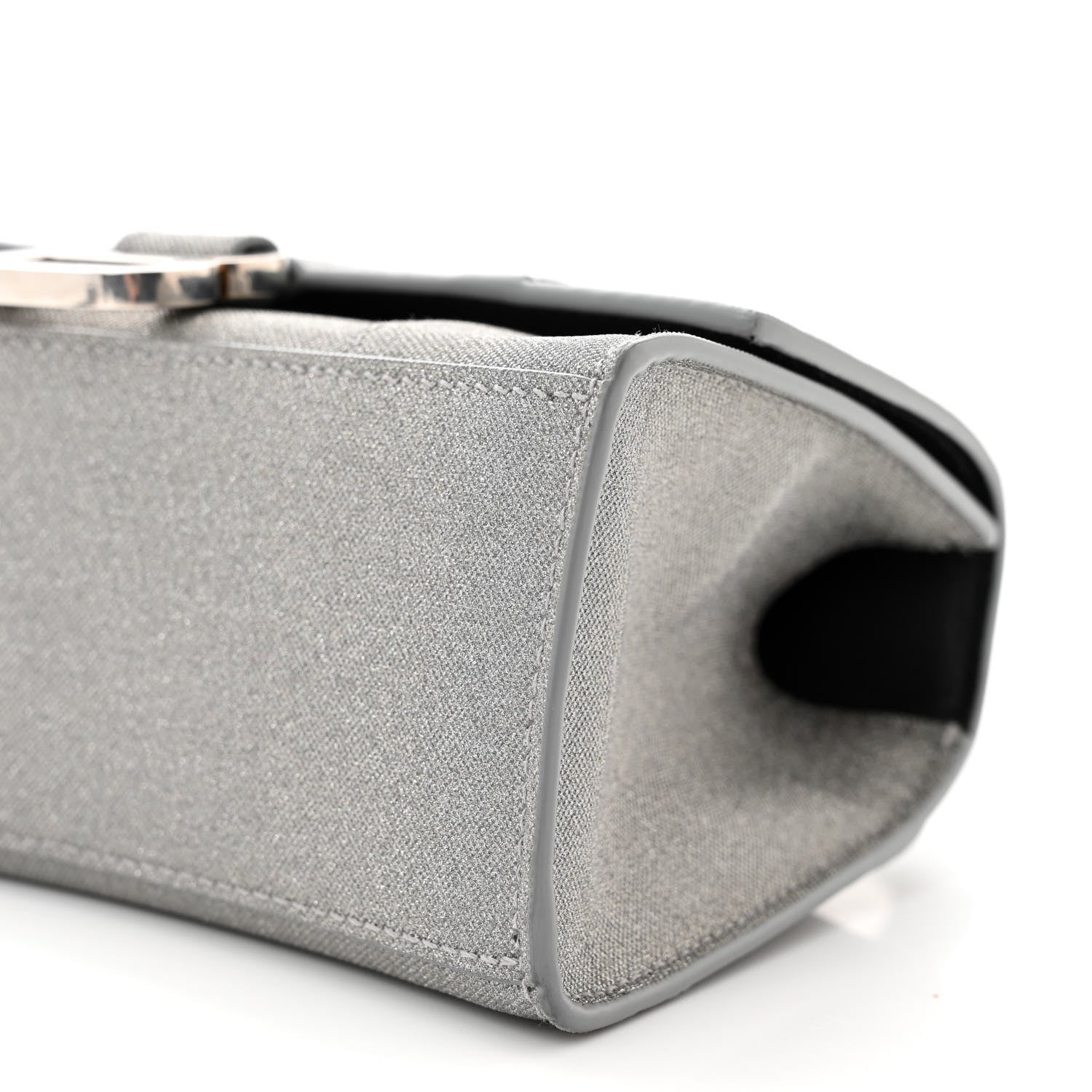 Balenciaga Glitter Fabric Hourglass Top Handle Bag XS Grey 11 of 14
