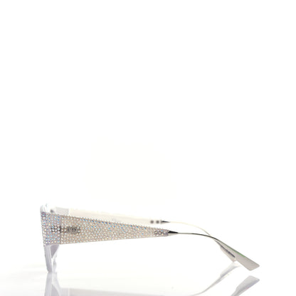 Christian Dior Acetate Crystal CatStyleDior1S Sunglasses Silver 3 of 9
